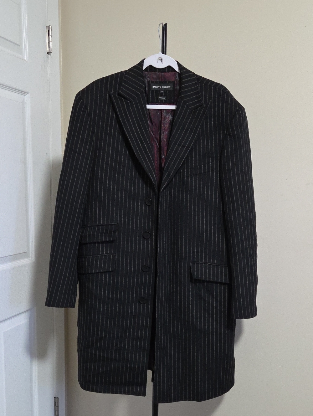 Haight & Ashbury Wool Blend Trench Coat